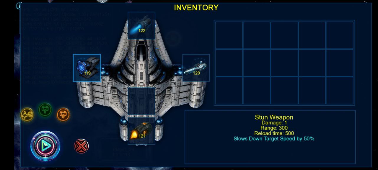 Ship inventory and equipment